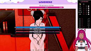 Vtuber Lewdneko in Harem Hotel Gameplay