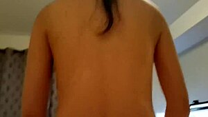 Super Wet Asian Wife Rides Husband Hard Until She Climaxes