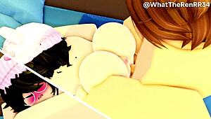 Cute girlfriend gets pounded hard until creampie.