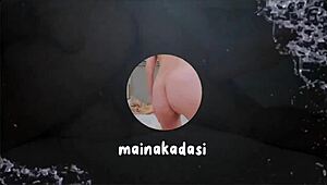 japanese housewife mai thanks for creampie in shaved pussy, inject semen into perverted meat hole!