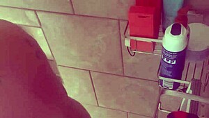 bbw danie enjoys shower time with big tits and ass