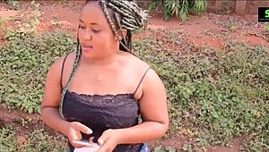 Street Girl Opens Boobs for Cash POV