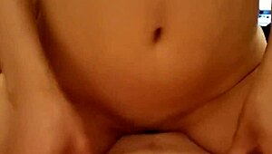 Super Wet Asian Wife Rides Husband Hard Until She Climaxes