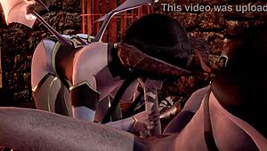 Hentai Uncensored 3D SFM Anime with Intense POV Action