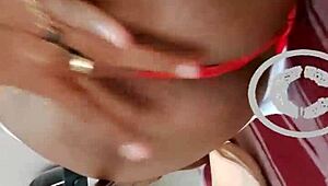 Indian ladyboy lara dsouza engages in self-pleasure routine