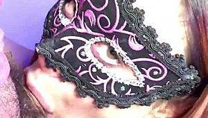 Latina redhead deepthroats big cock, fingers asshole in homemade anal session.