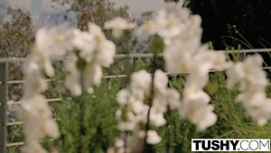 Megan Rain's bad girlfriend moment with double penetration fun