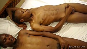 Black Africans Geofrey and Kenneth go bareback in steamy action