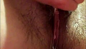 Teen Girl Shaves Very Hairy Pussy And Anus Close-Up