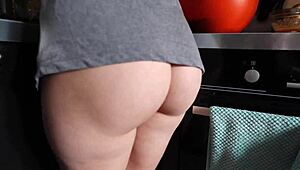 From edible to real: dick in her ass