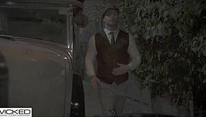 Hot Fishnet Babe Gets Fucked Hard in Sideways Positions