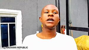 Creating a homemade pussy with a cucumber for fucking.