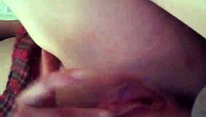 Slut in hardcore action with intense fucking and cumshot
