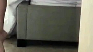 girl fingering her sweet pussy at home