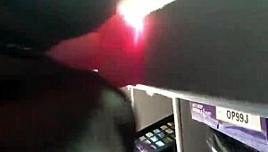 A pretty fat ebony woman drips wet from dildo play and squirting.