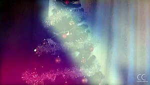 Santa's dildo makes my wet pussy cum hard