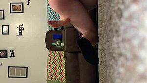 Sexy blonde amateur milf performs hardcore blowjob and fucking with intense passion