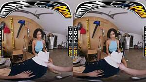 Helping Sexy Mixed Race Daughter Dani Diaz Ace The Exam POV With Petite Shaved Body