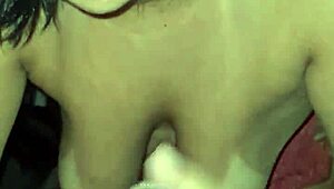 Slut enjoys sucking and swallowing cum before bed in this hardcore session