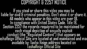 WOW! Tasha Reign Slams Dildo Deep While Rubbing Wet Clit!