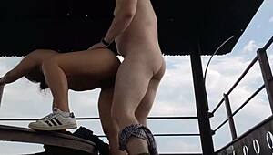 First Time Outdoor Public Sex with My Cute Indian Girlfriend’s Big Ass Creampie