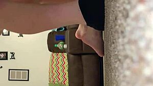 Sexy blonde amateur milf performs hardcore blowjob and fucking with intense passion