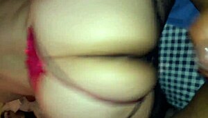 Suggestive anal fuck with big ass wife squirting