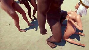 wild life porn game tanka gives blowjob and cumshot to guys