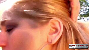 Two pornstars sabrina lynns and vanessa blond get spanked in group session