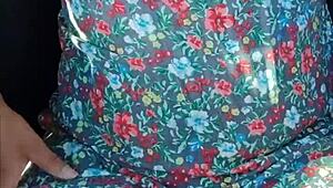 showing off naked in a moving car for public view