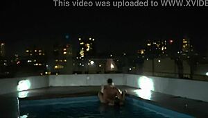 the water wasnt enough so we had sex in the pool my first time