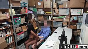 Daya Knight Pays with Her Boobs at Work