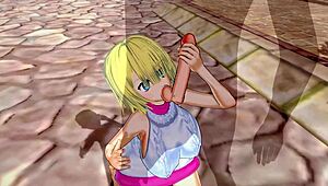 3d hentai with big ass and tits in creampie scene