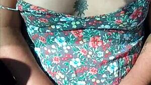 showing off naked in a moving car for public view