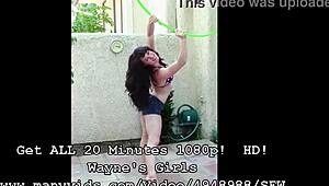 Trixx The Fitness Girl Tries Hooping