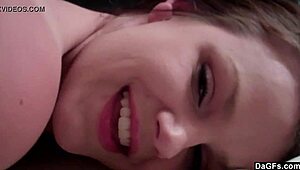 Lovely amateur fingers her shaved pussy boldly