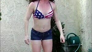 Trixx The Fitness Girl Tries Hooping