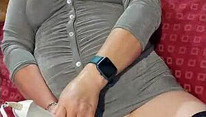 Hotwife Steffi Silver gets wild in gangbang pussy dance