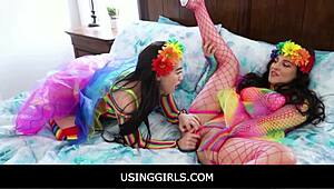 usinggirls -pride parade free use threesome- aubree valentine kimmy kim