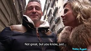 public agent seduces elite wife to screw stranger as husband waits