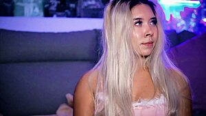 Blonde With A Fat Ass Gets Fucked In Doggy While Enjoying It!