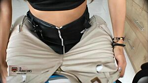 hermosa latina brunette sucks me off... swallows every drop