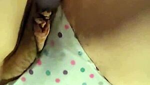 found this old vid of me messin’ around with my star dildo, thong still on. pretty hot!