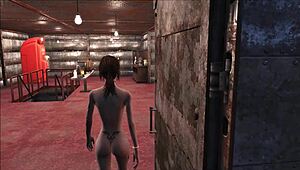 Fallout 4 machine fucks me hard with a dildo in wild anal action