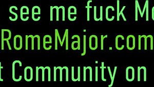 Filthy blonde Kourtney Chase sucks and rides Rome Major's big cock