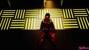 erana welcomes you to cyberpunk with her huge horsecock