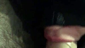 wife sucking my cock with intense masked fetish