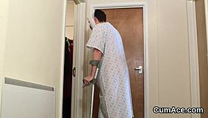 Feisty Centerfold Swallows Sperm After Intense Blowbang Facial