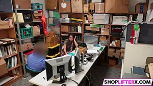 Wow! Did She Regret Stealing with That Teen 18+ Blowjob Punishment at Shop?