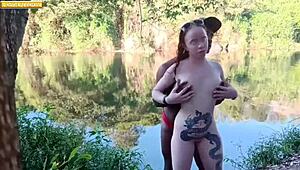 My friend took me to the woods and fucked me raw, cumming on my face. 😈